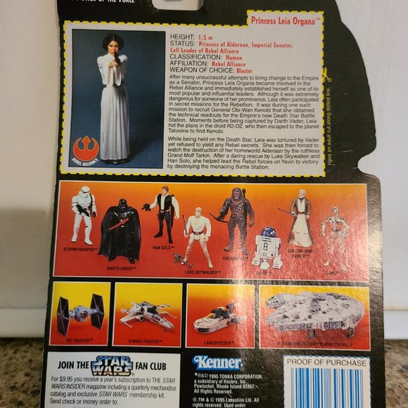 Star Wars-The Power of the Force Set- Han Solo, Bespin Han Solo, & Princess Leia - Picture 6 of 6